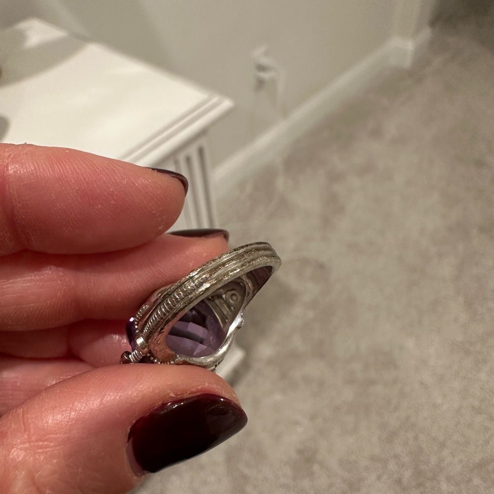 Judith Ripka amethyst Olivia ring. - Picture 7 of 8